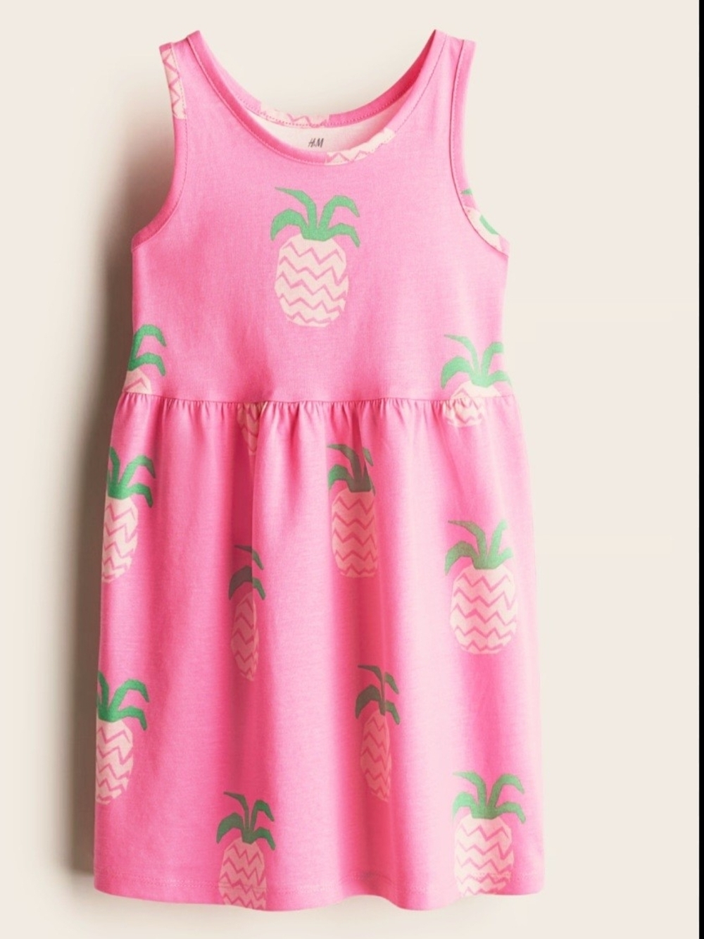 H&M Pink Top with Pineapples Size 8-10 Youth - Picture 2 of 7